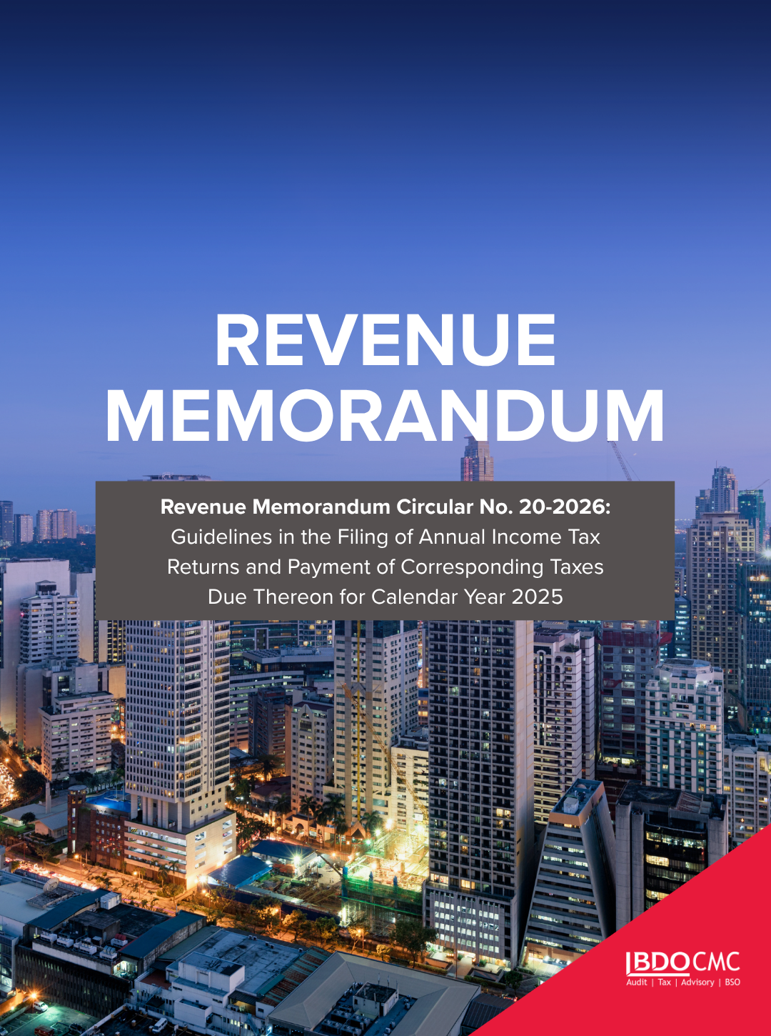 Revenue Memorandum Circular No. 20-2026 - BDO